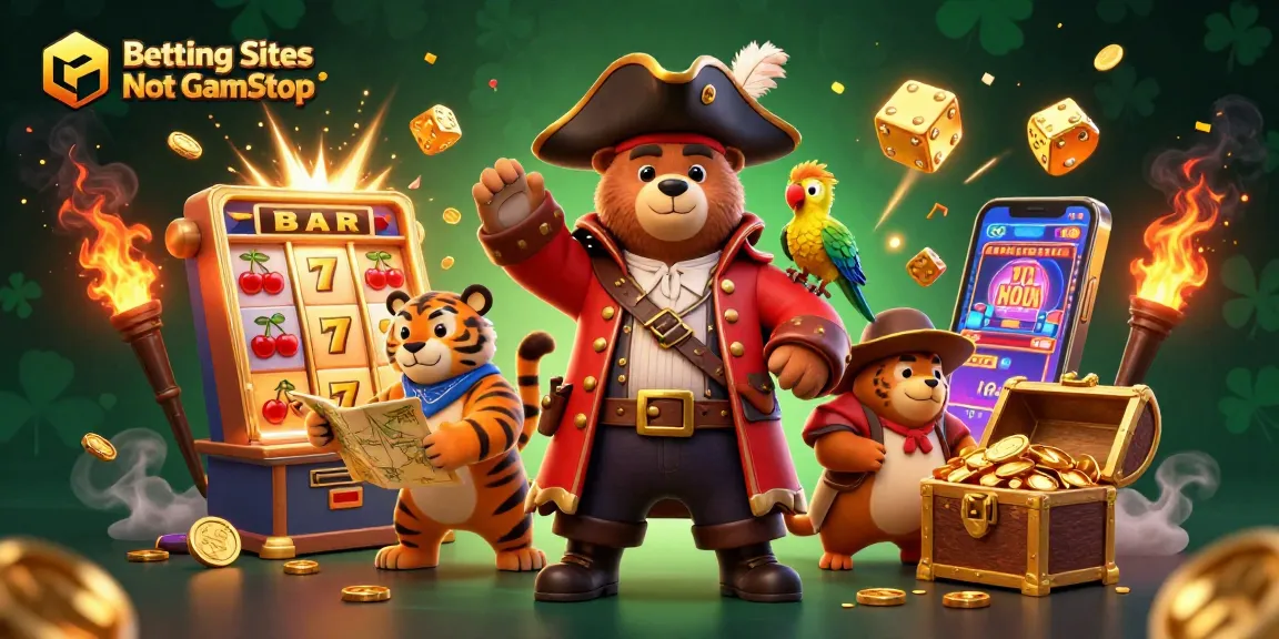 Experience the excitement of Betting Sites Not On GamStop with vibrant 3D casino characters and elements bursting with action.