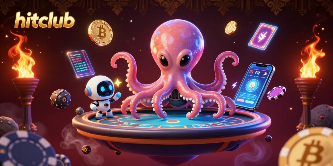 Join the excitement at hitclub with a vibrant alien poker scene, featuring crypto elements and dynamic gameplay.